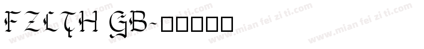 FZLTH GB字体转换